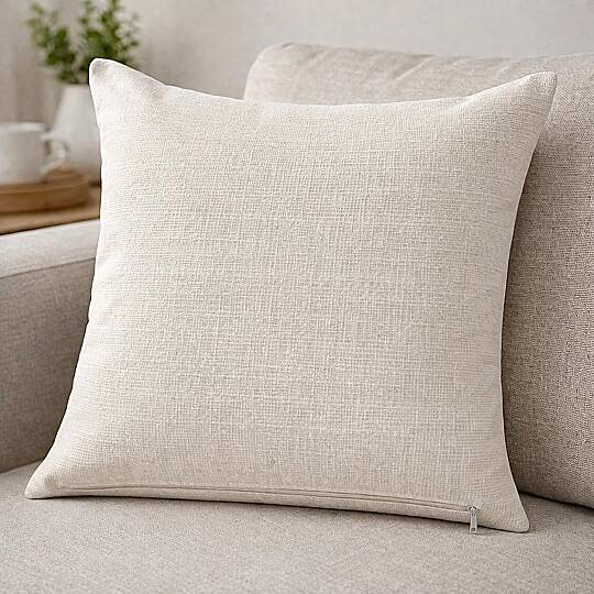 Krem Keten Kırlent Kılıfı Dekoratif Kırlent 40*40 cm