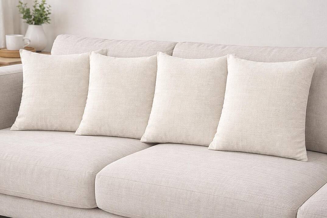 Krem Keten Kırlent Kılıfı Dekoratif Kırlent 40*40 cm - 2