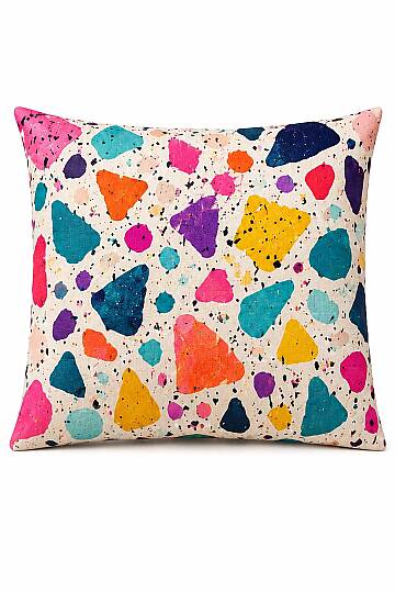 Modern Desenli Kırlent Kılıfı 40x40 cm Gizli Fermuarlı Dekoratif Kırlent Kılıfı